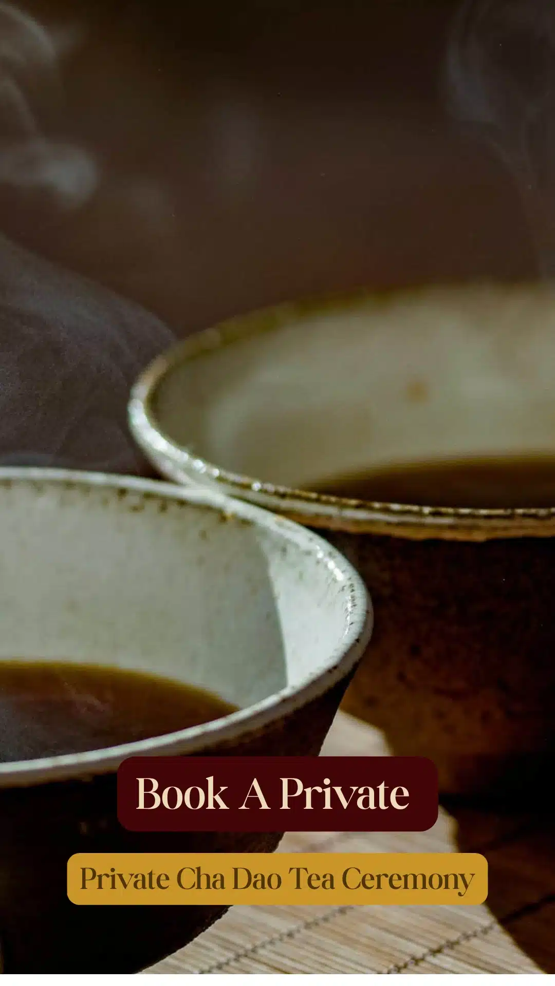 Book a private tea ceremony